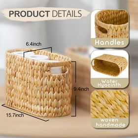 ELONG HOME basket with built-in handles allows easy carrying.
