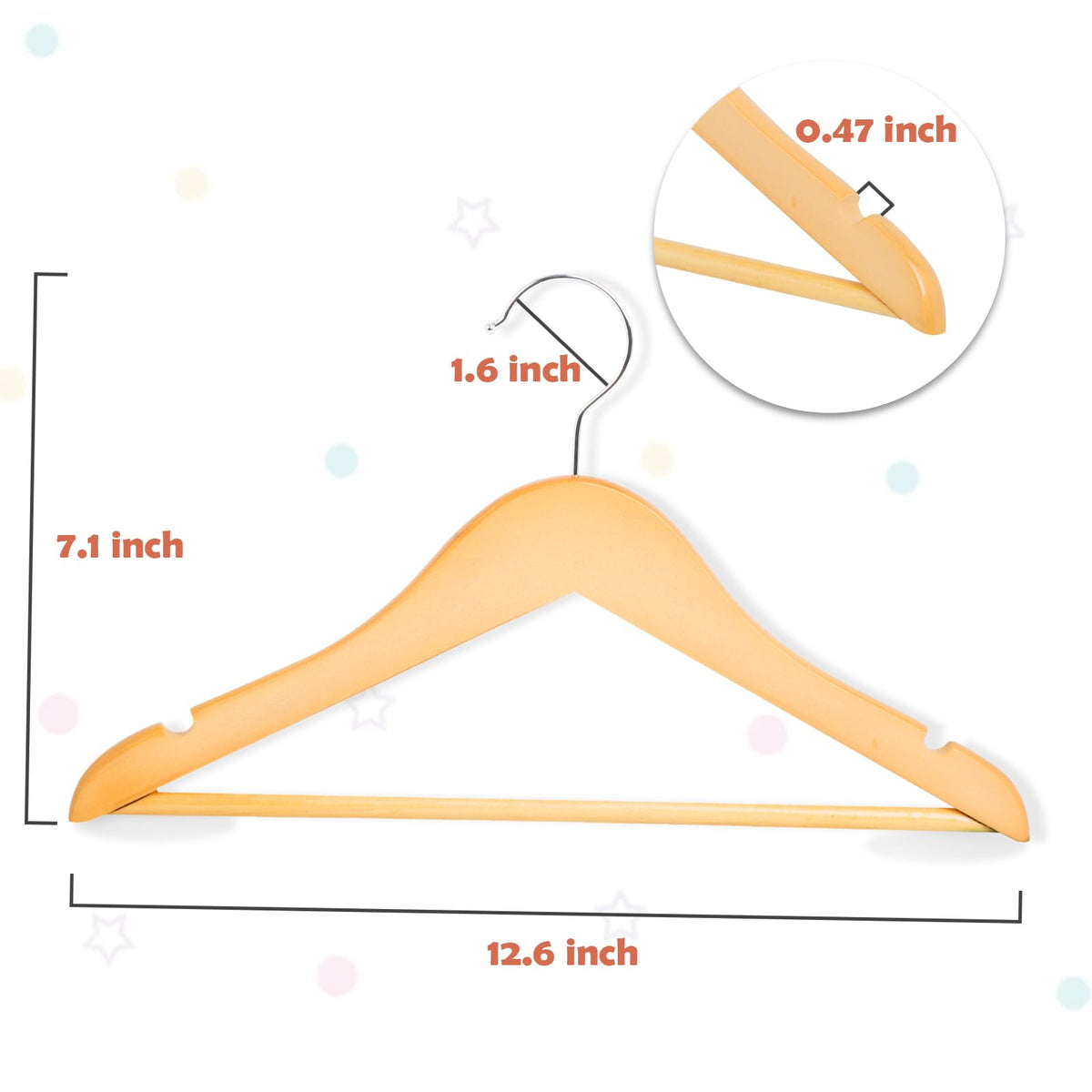 ELONG HOME anti-slip design keeps clothes secure during daily changes.