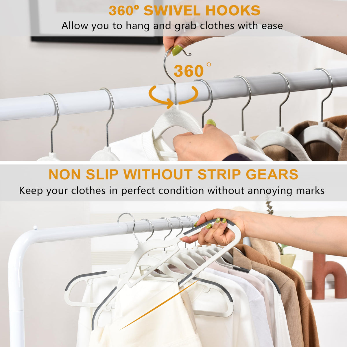 ELONG HOME central bar for ties and accessories.
