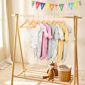 ELONG HOME kids hanger with shoulder notches prevents camisoles from slipping.