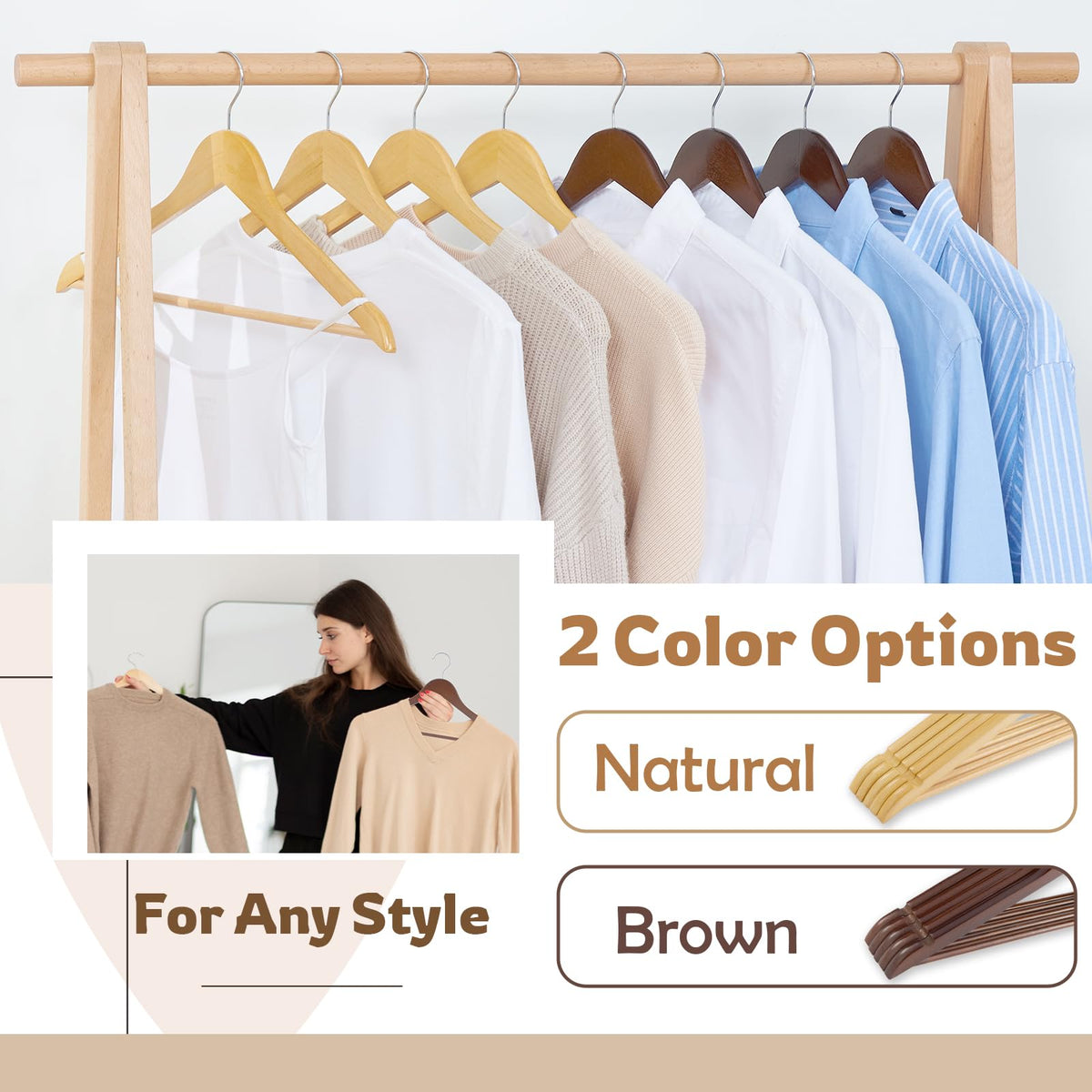 ELONG HOME packaging protects hangers during shipping and storage