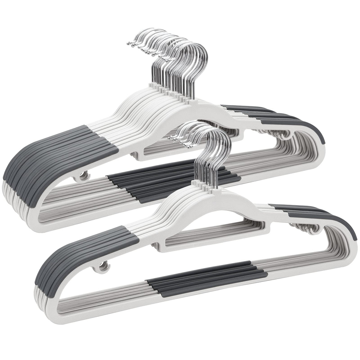 ELONG HOME plastic hangers 30-pack for a tidy, accessible wardrobe.