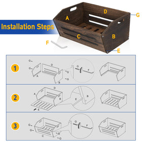 ELONG HOME crate in laundry room storing towels and supplies