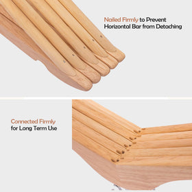 ELONG HOME swivel hook wood hanger easy to use from any angle