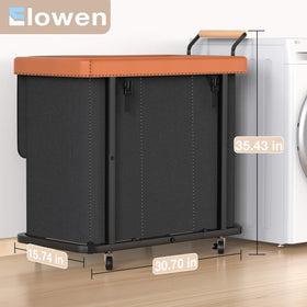 Elowen breathable Oxford fabric helps keep clothes fresh between loads.