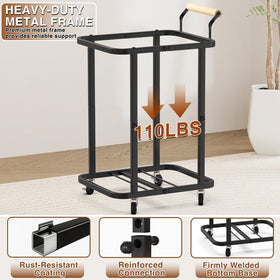 Elowen heavy-duty steel frame preserves shape when full.
