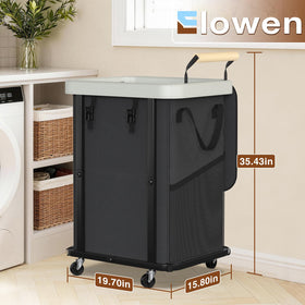 Elowen large-capacity 150L laundry hamper suitable for dorm use.