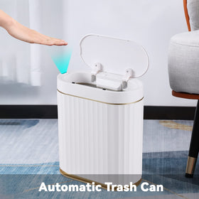 ELPHECO 2-gallon capacity bin is ideal for small rooms like bathrooms.