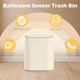 ELPHECO airtight lid locks in odors for a fresher kitchen or bathroom