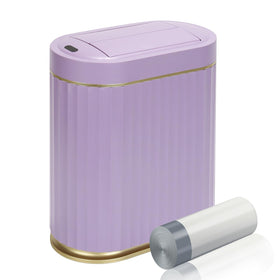 ELPHECO butterfly-lid motion-sensing action for hands-free disposal.
