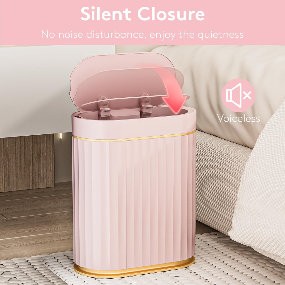 ELPHECO IPX5 waterproof bin resists splashes and humidity