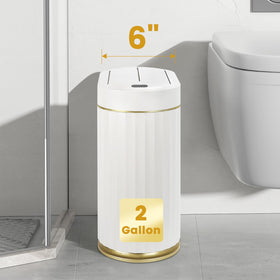 ELPHECO non-slip base keeps the can steady on tiles and wood