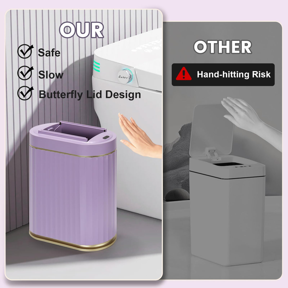 ELPHECO sleek modern finish enhances décor while resisting fingerprints.