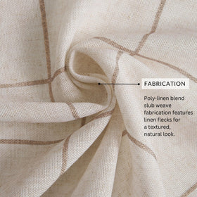 Elrene Brighton Windowpane Plaid Blackout Curtain offers easy machine wash maintenance.