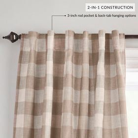 Elrene Grainger rod-pocket curtain detail supports easy, secure hanging