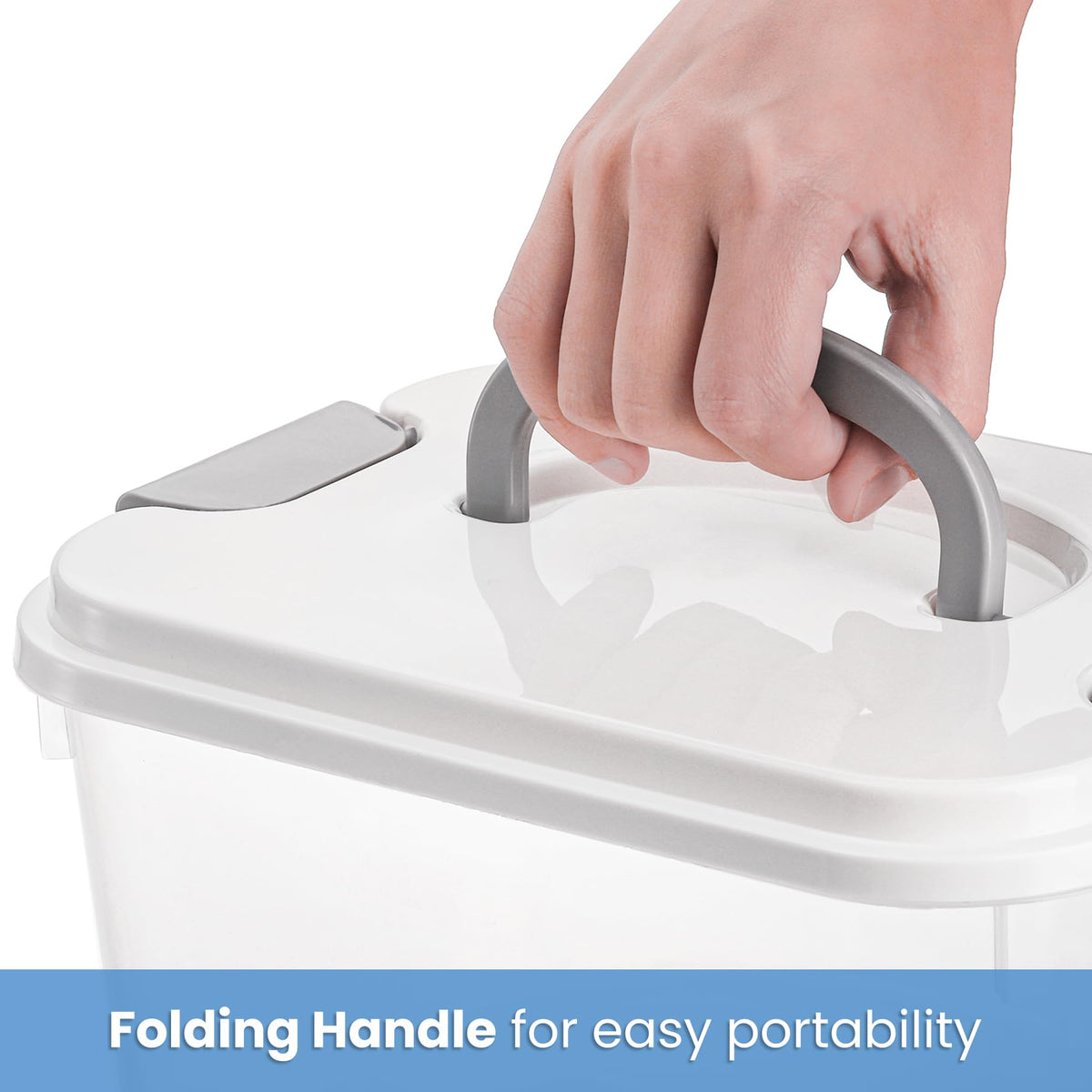 Elsjoy durable BPA-free plastic storage bin for long-lasting use