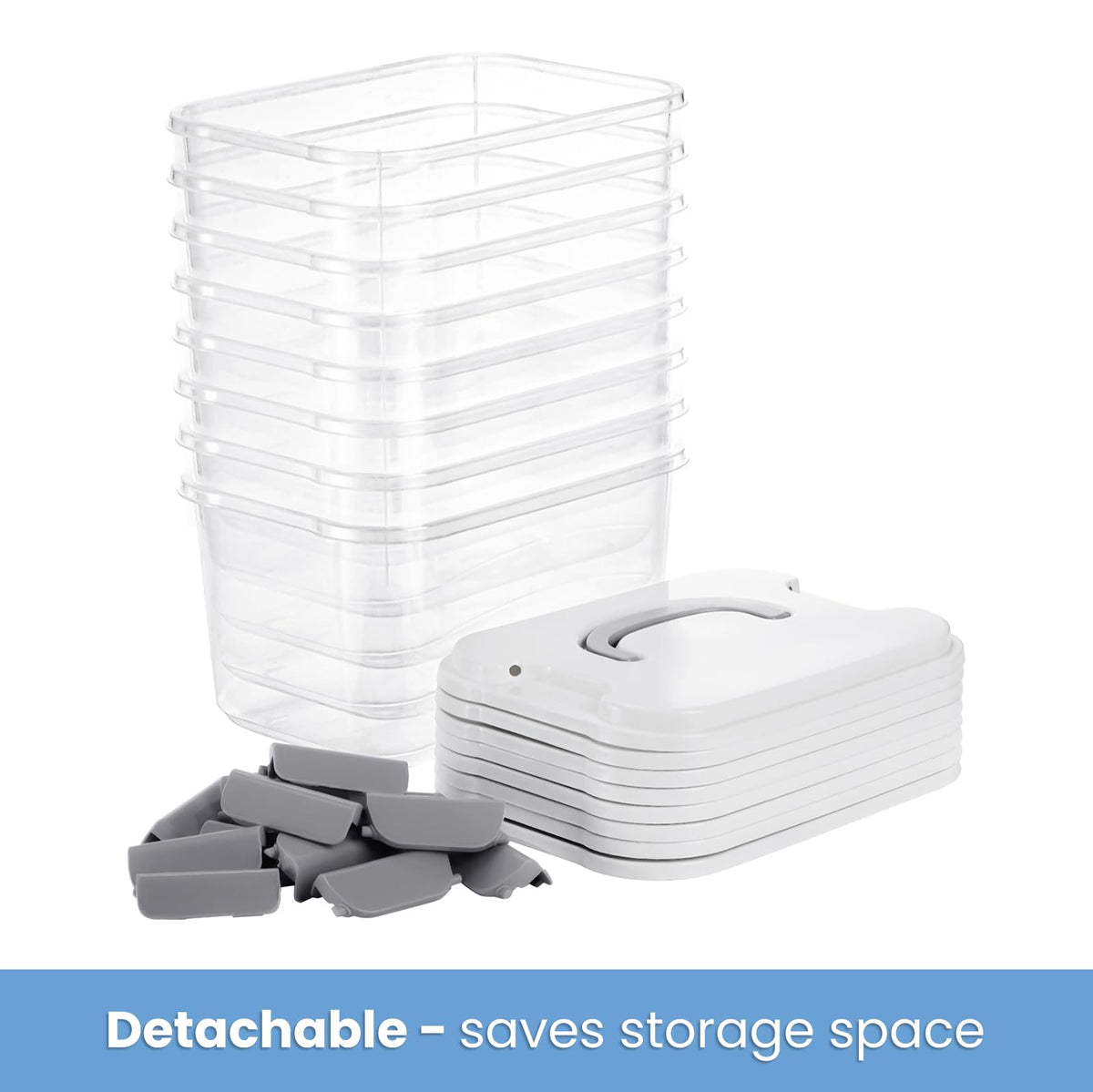 Elsjoy integrated lift-handle bin for easy transport