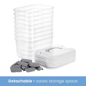Elsjoy integrated lift-handle bin for easy transport