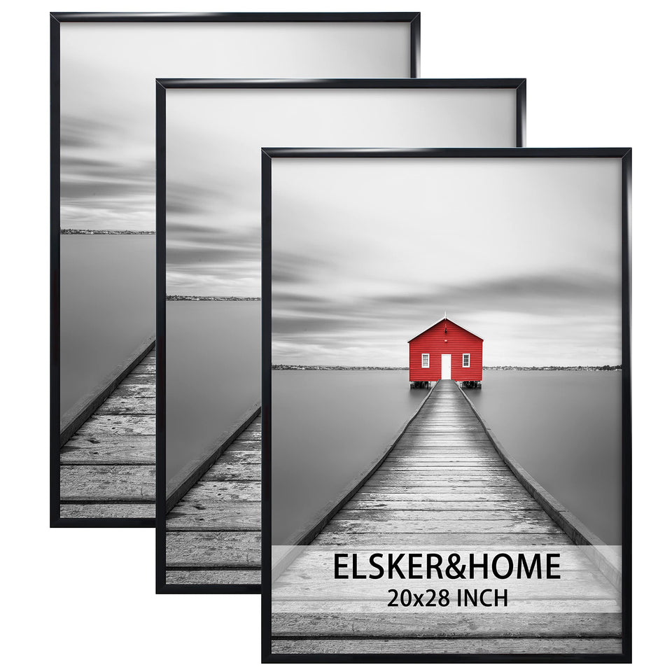ELSKER&HOME 20x28 black frame front view for wall display