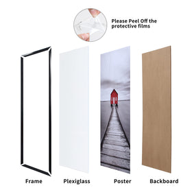 ELSKER&HOME 20x28 frame mounted on wall for vertical or horizontal display