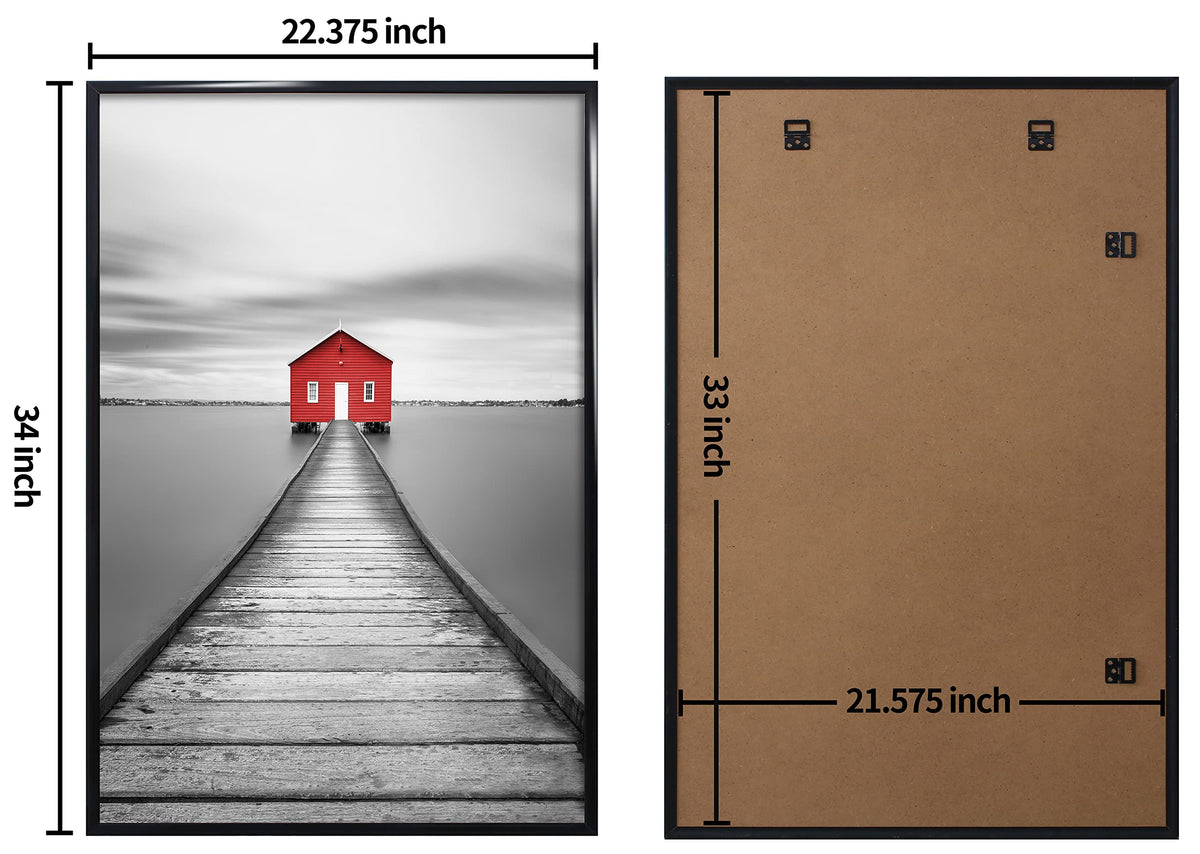 ELSKER&HOME 22-375x34 frame backboard and rails shown for easy assembly