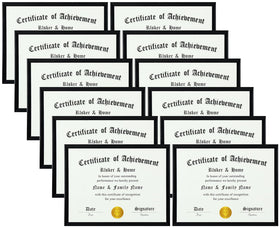 ELSKER&amp;HOME 8.5x11 frame front view, black, ideal for certificates.