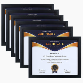 ELSKER&HOME 8.5x11 frame front view; showcases certificates clearly.
