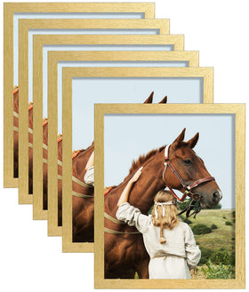 ELSKER&HOME 8x10 gold frame set on wall for memories