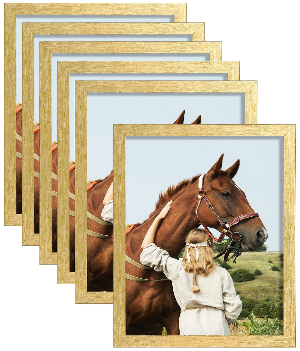 ELSKER&HOME 8x10 gold frame set on wall for memories