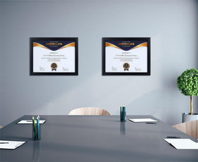 ELSKER&HOME back hardware with hanging hooks for vertical or horizontal display.