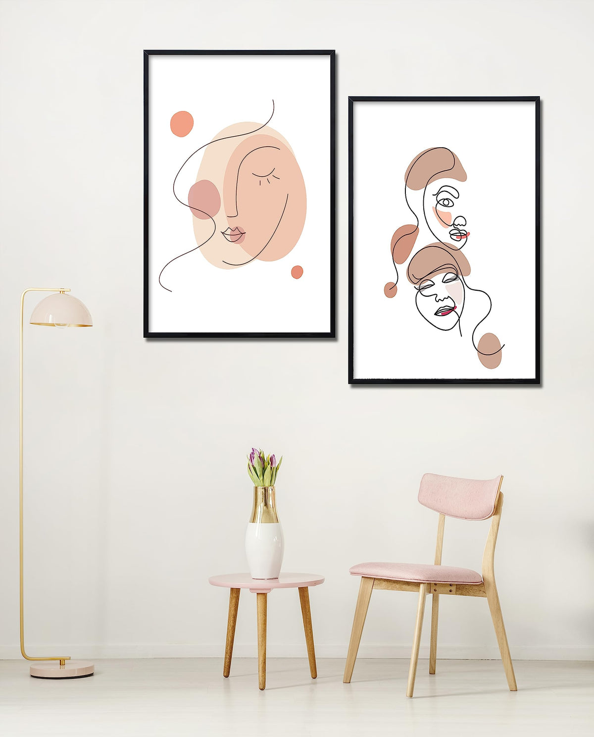 ELSKERHOME frame can hang in both horizontal and vertical orientations