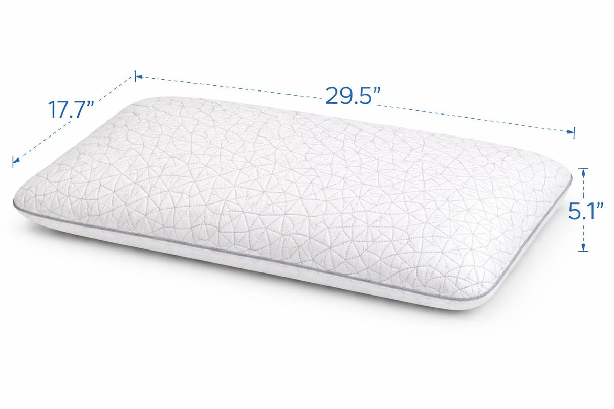 EluraLux cooling bamboo pillow cover with zipper for easy removal and gentle pillow protection.