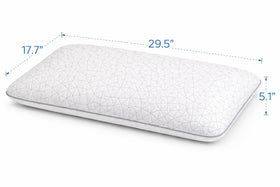EluraLux cooling bamboo pillow cover with zipper for easy removal and gentle pillow protection.