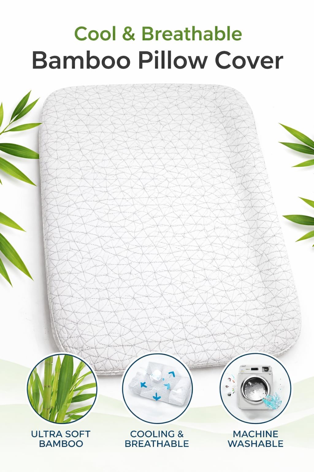 EluraLux hidden zipper ensures secure, easy cleaning and quick pillow removal.