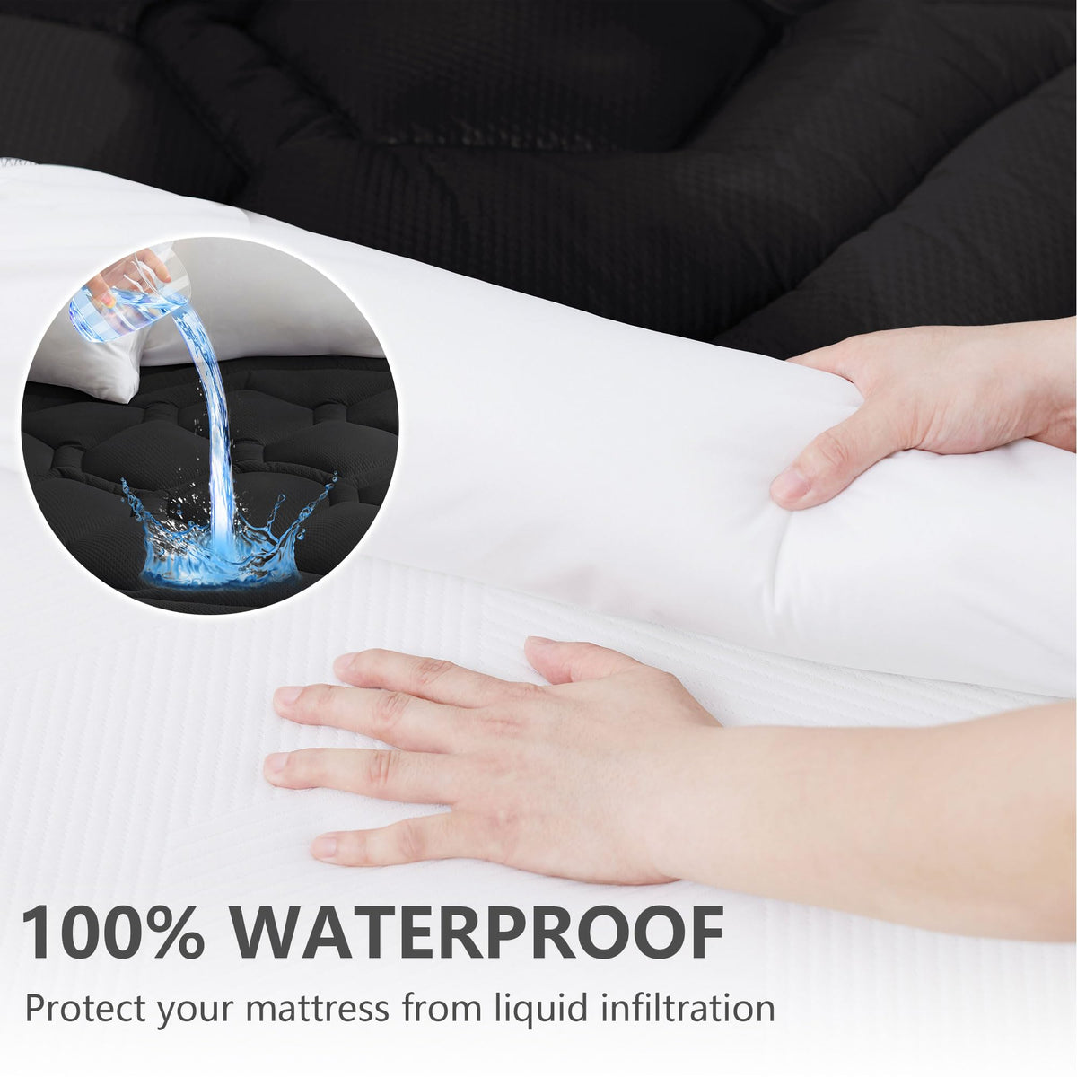 Elven Home soft brushed microfiber cover adds plush comfort.