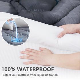 Elven Home brushed microfiber top surface provides soft, breathable comfort.