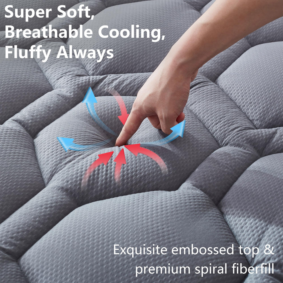 Elven Home deep pocket wrap fits mattresses with up to 21-inch depth for a secure stay.