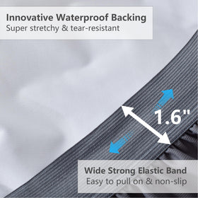 Elven Home quilted fitted mattress protector features pillow-top comfort and durable construction.