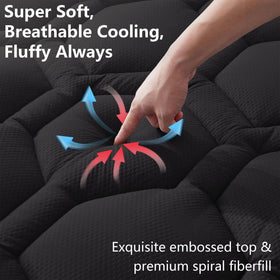 Elven Home three-zone quilting and deep pocket secure fit.