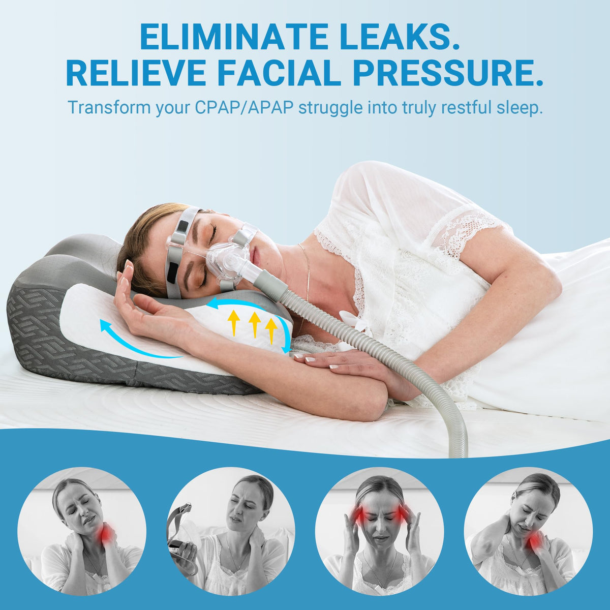 Breathable Nylon-Spandex cover keeps surface cool and clean