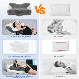 Elviros CPAP Pillow base insert adding height options.