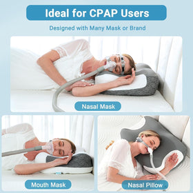 Four-height Elviros pillow with spacers for adjustable loft