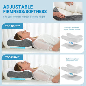 Upgraded insert helps reduce odor in the Elviros pillow