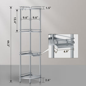 ELYKEN stainless steel shower organizer with rustproof finish for humid bathrooms