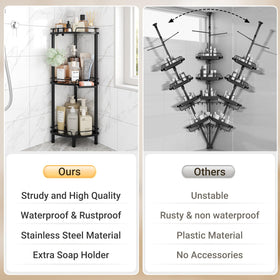 ELYKEN drainage holes promote fast drying and a clean shelf.