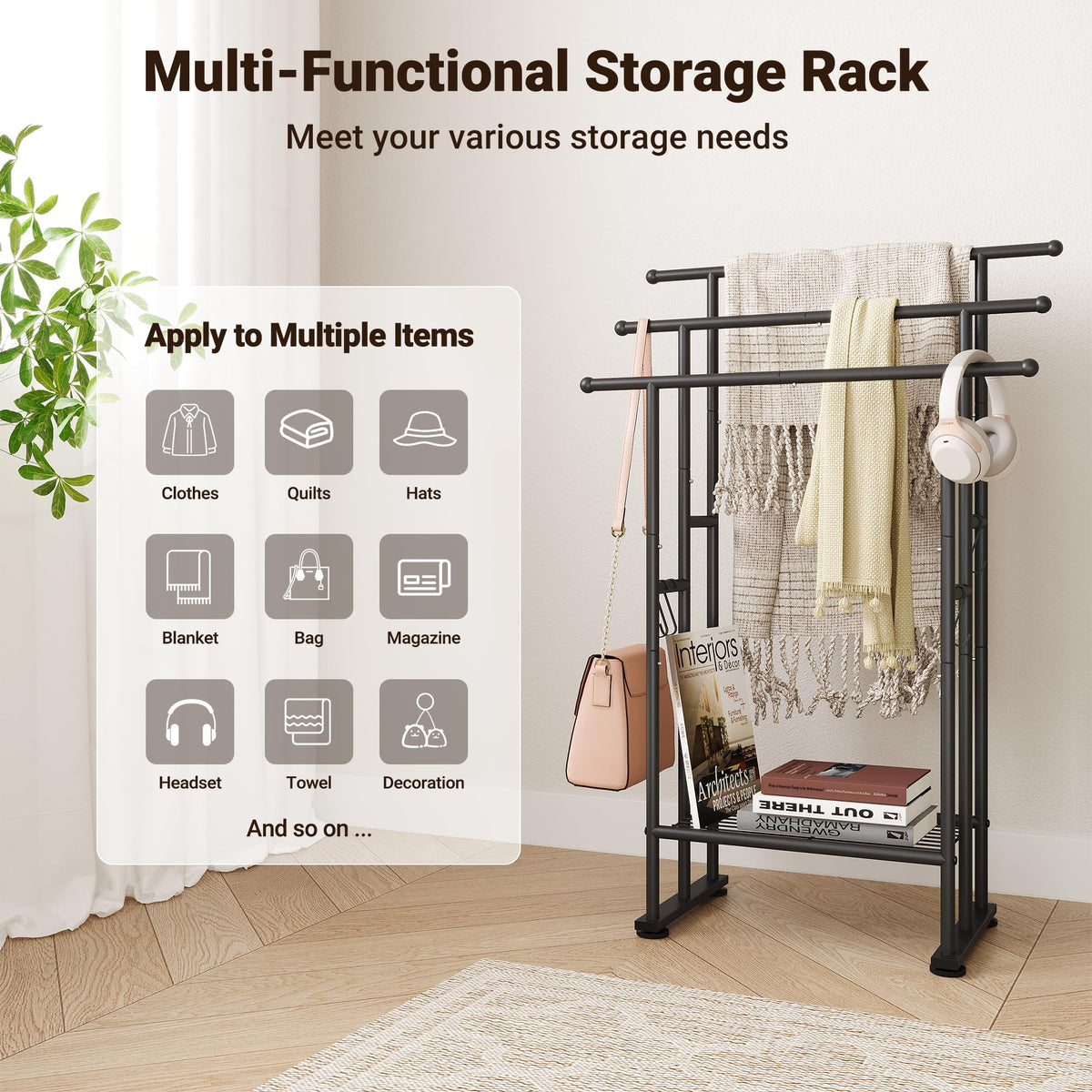 ELYKEN easy-assembly design makes setup quick while matching modern interiors.