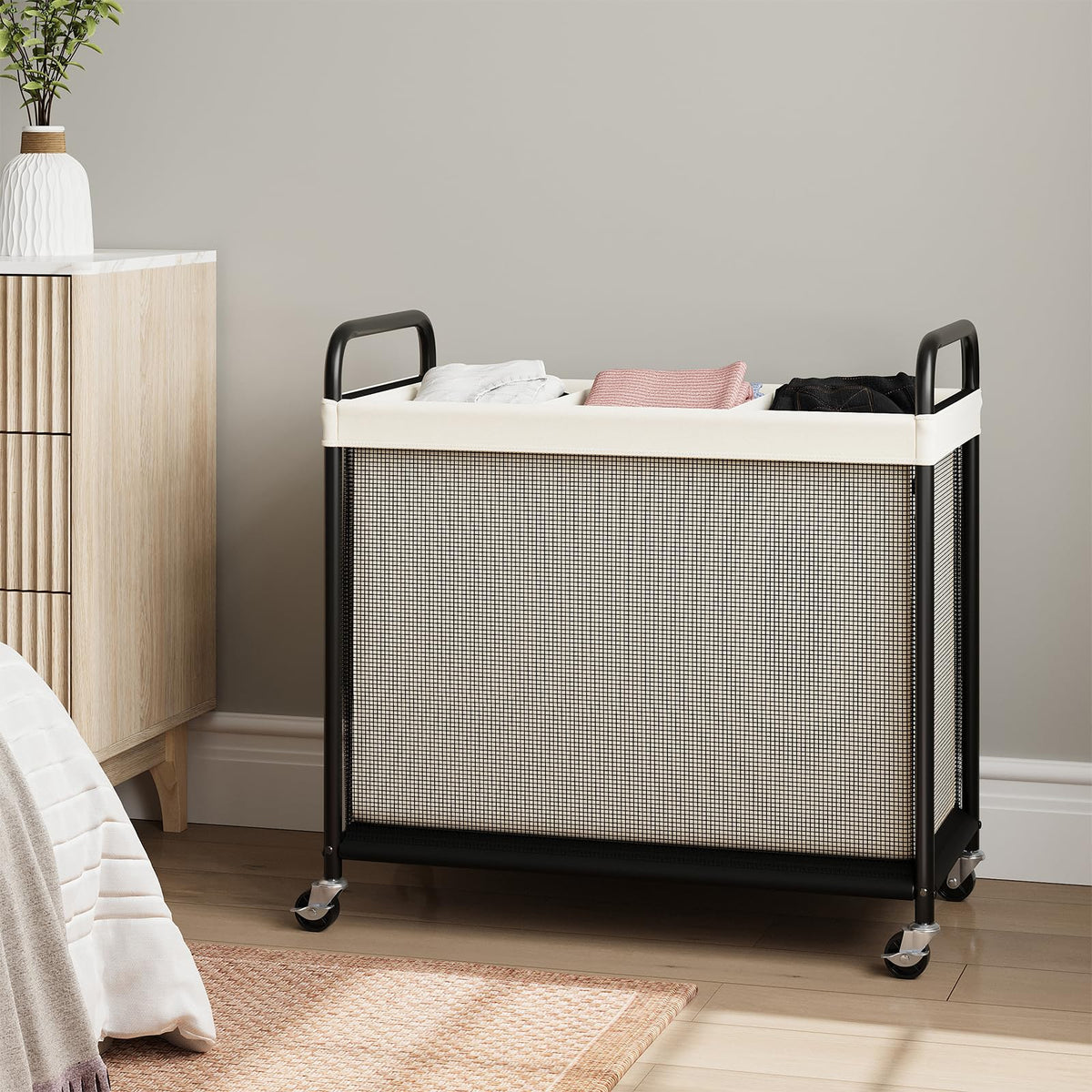 ELYKEN space-saving design fits tight corners in apartments and laundry rooms.