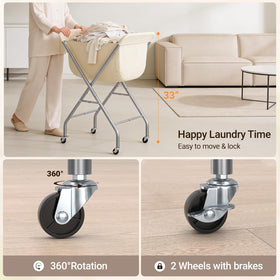 ELYKEN locking brakes keep the cart stable when loading
