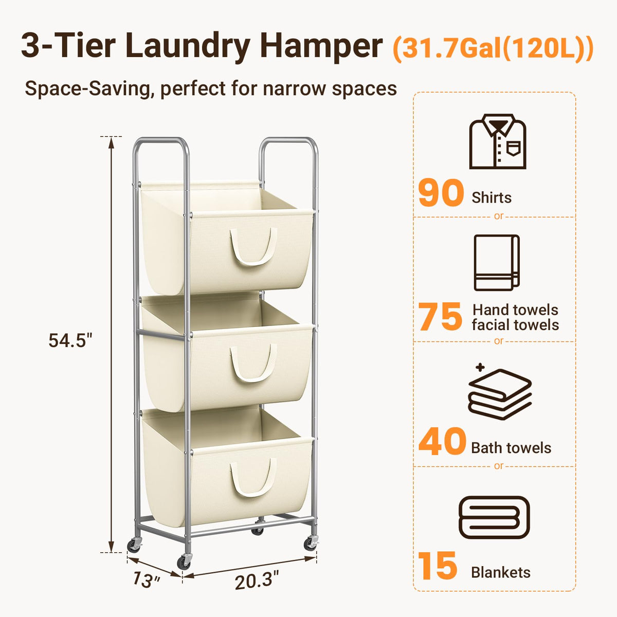ELYKEN removable bags with Velcro fasteners enable quick detachment for transfer.
