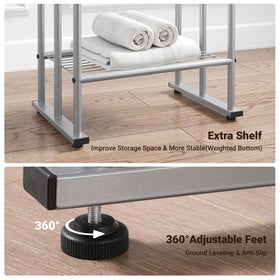 ELYKEN rust-resistant metal with baking varnish finish resists moisture.